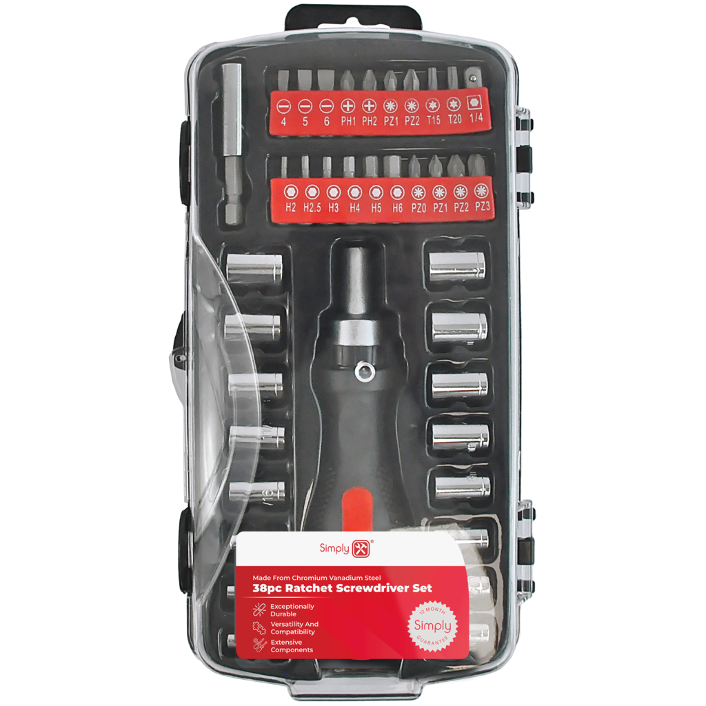 38pc Ratchet Screwdriver Set