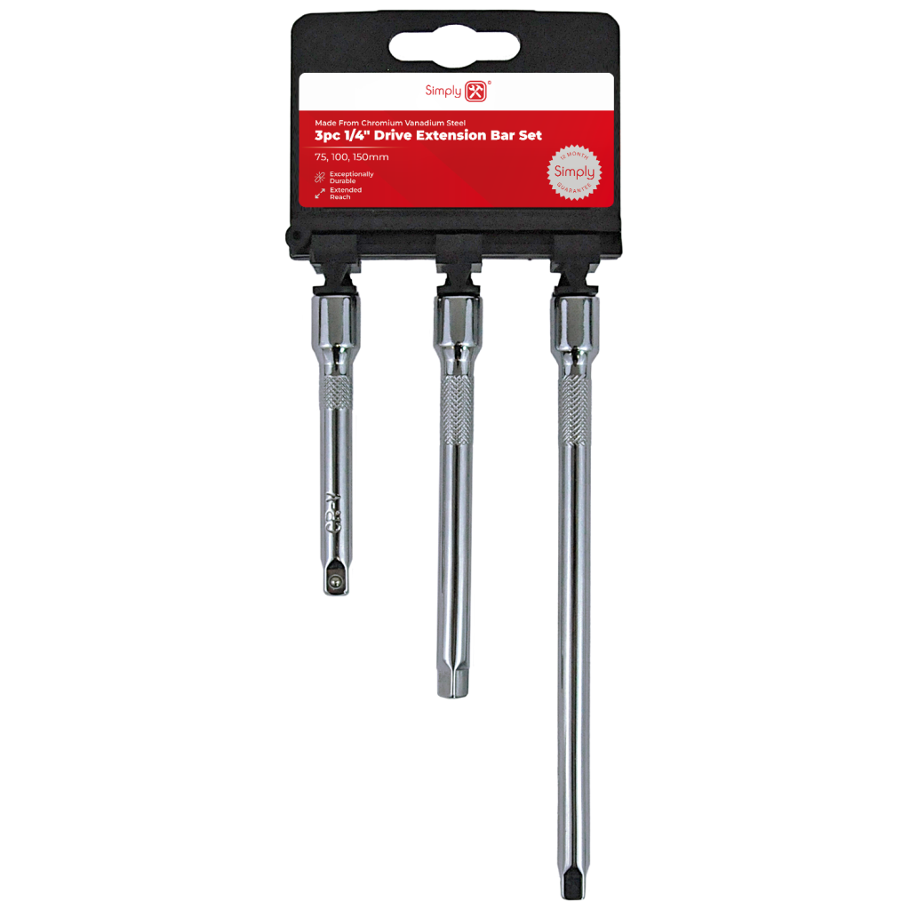 Tset10 - Simply Tools 3pc 1/4″ Extension Bar Set