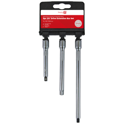 Tset10 -  Simply Tools 3pc 1/4″ Extension Bar Set