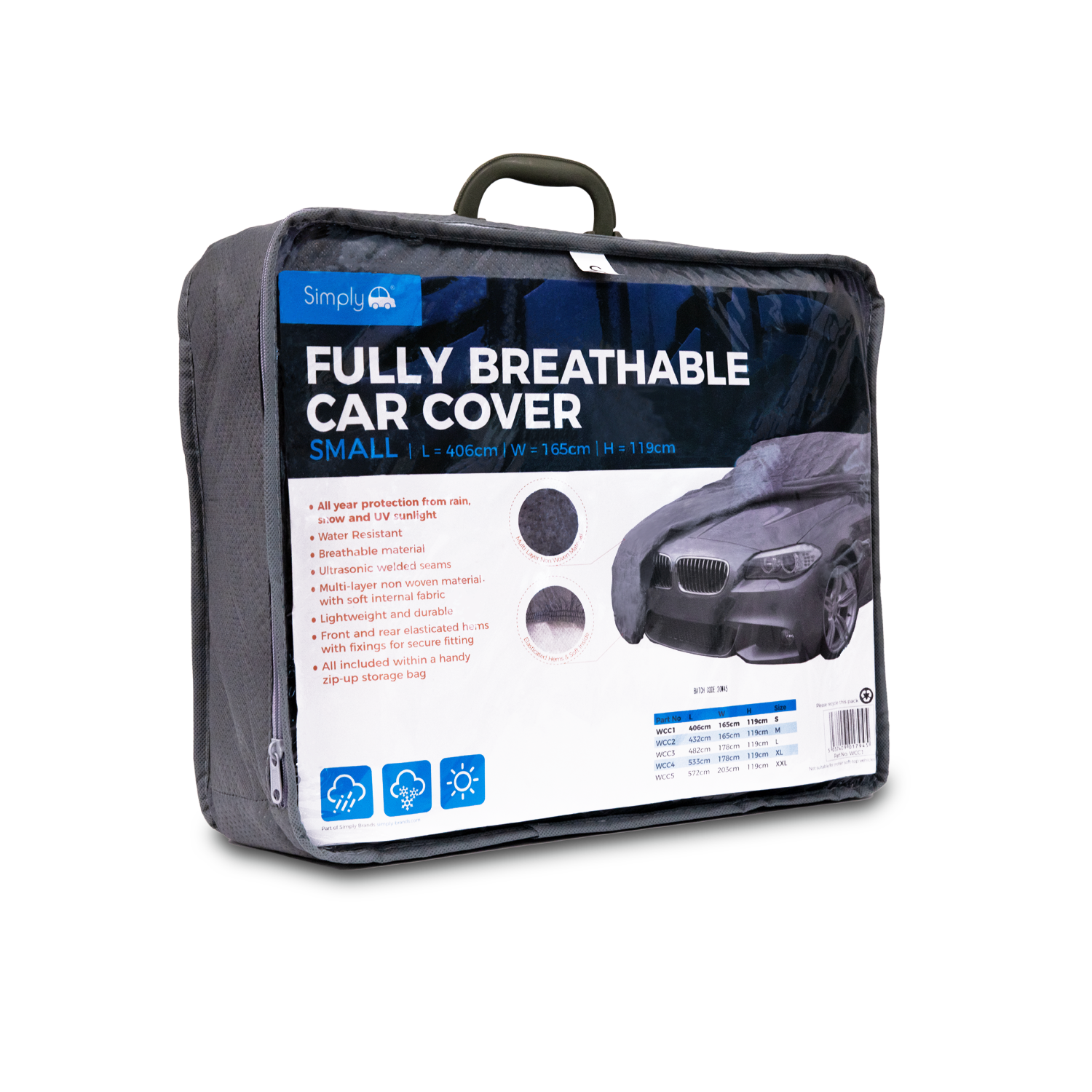 Housse De Voiture Imperméable 6 Couches Pour Buick Envision (2015-2025) - Neuf - Taille Sur Mesure