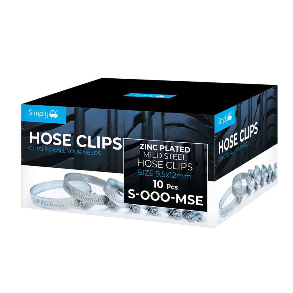 MILD STEEL HOSE CLIPS SIZE – 10PCS
