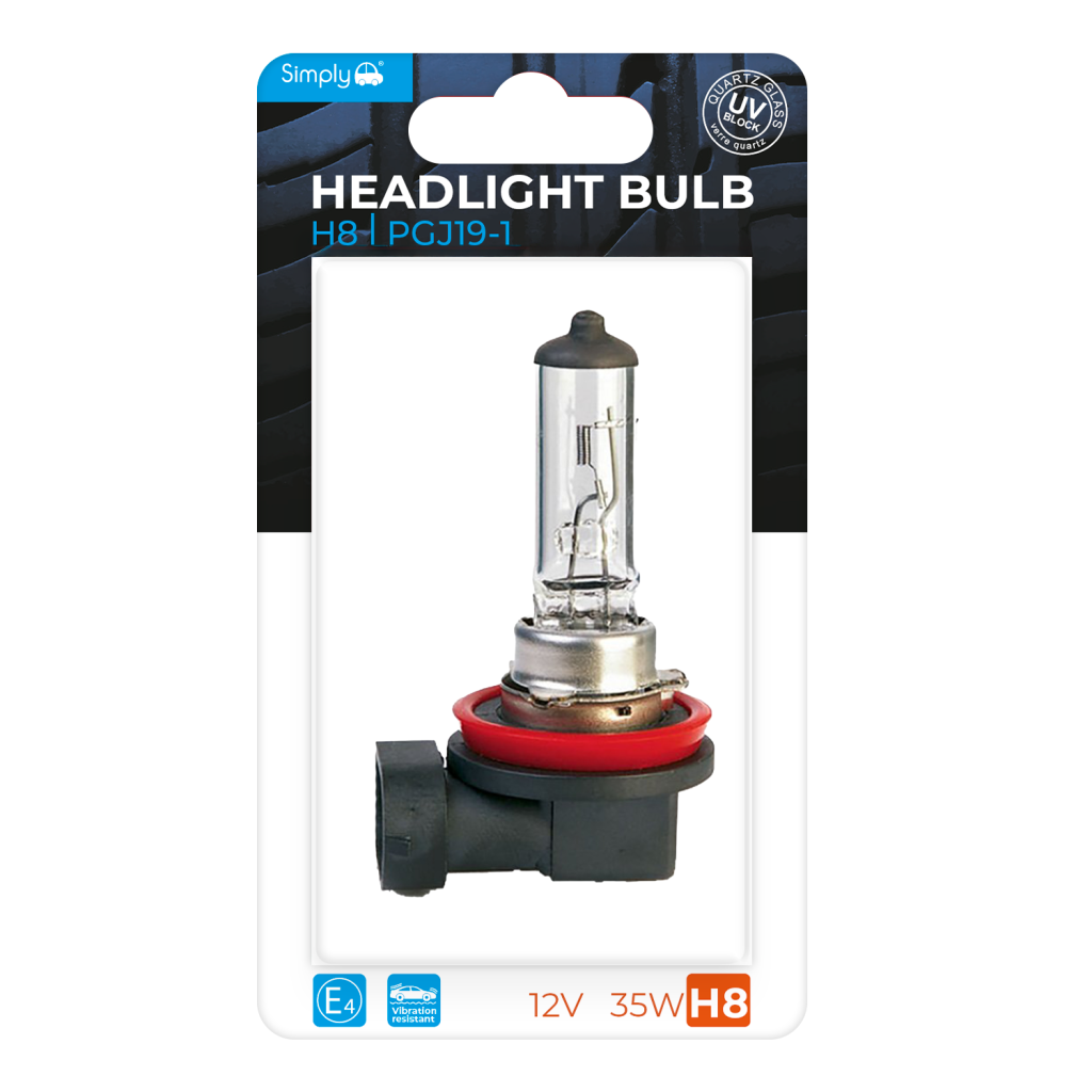 H8 S708BL Headlight Bulb Blister 12V 35W PGJ19-1