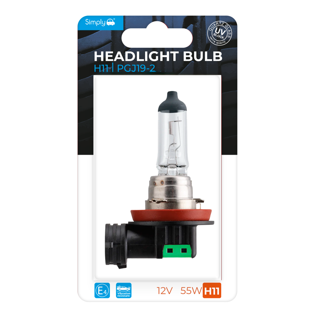 H11 S711BL Headlight Bulb Blister 12V 55W PGJ19-2