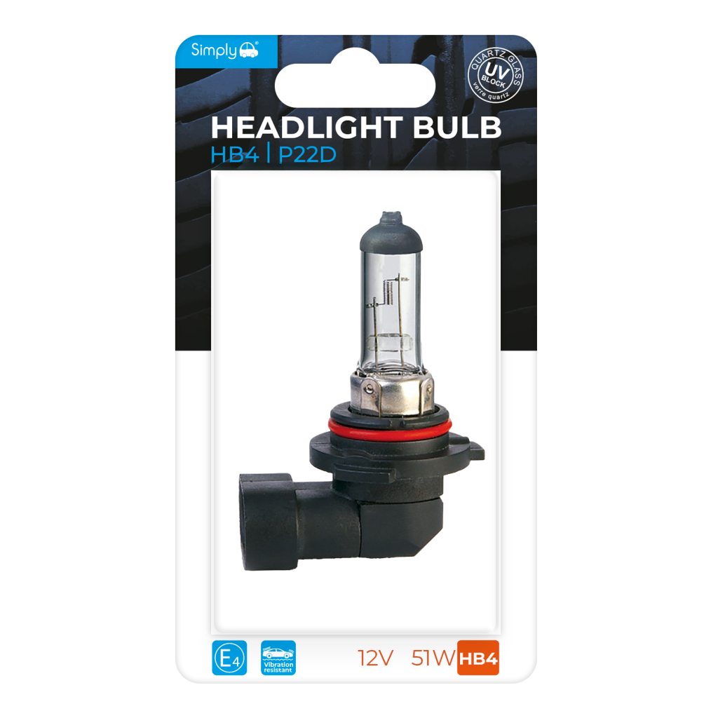 HB4 S9006BL Headlight Bulb Blister 12V 51W P22D