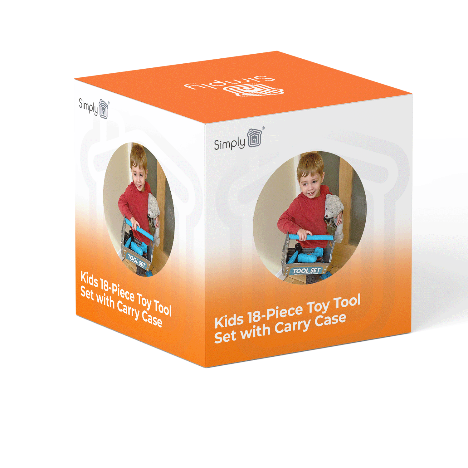 Kids 18-Piece Toy Tool Set with Carry Case | Simply Brands