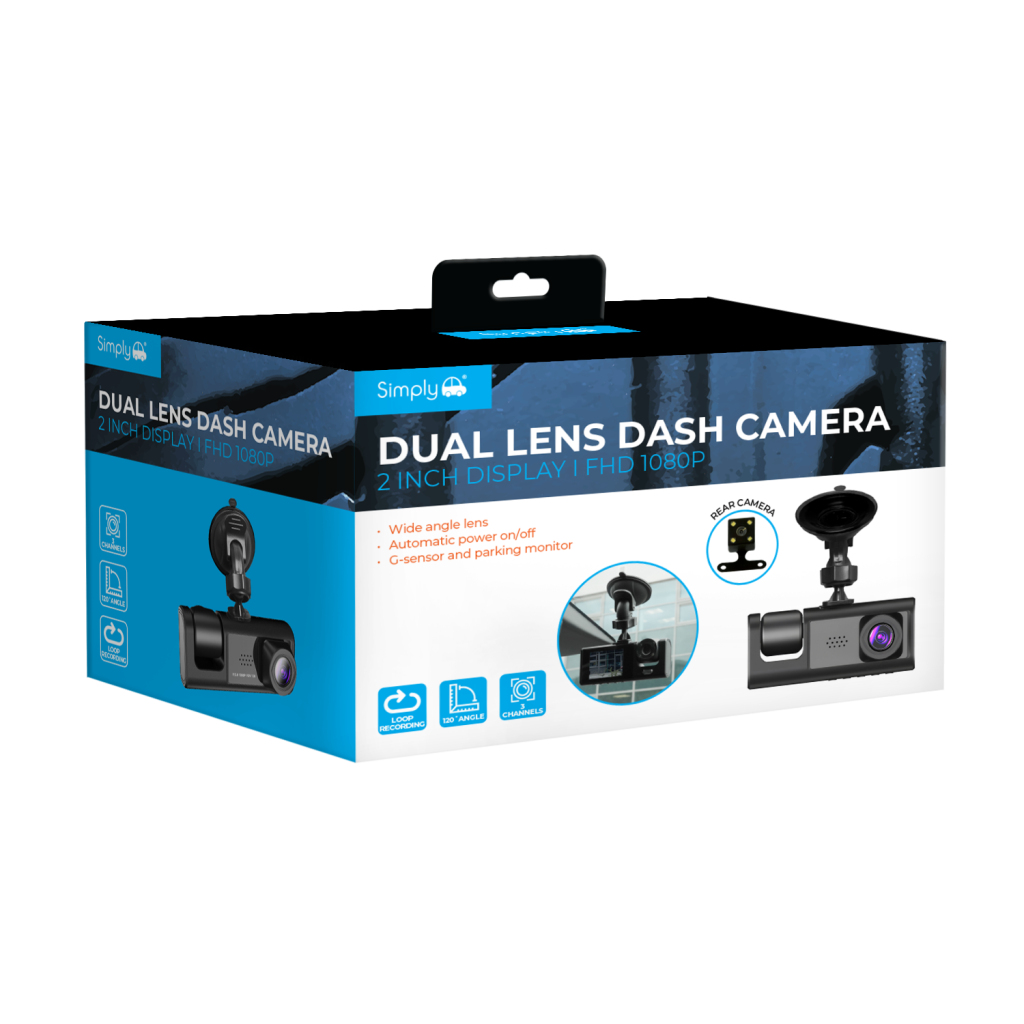 2-Inch Display Dual Lens Dash Camera