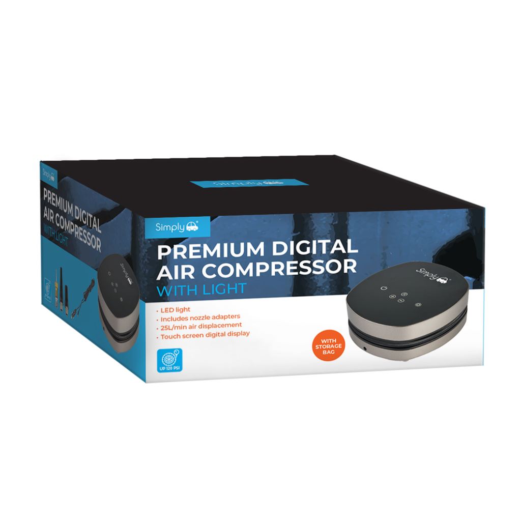 Premium Digital Air Compressor with Light
