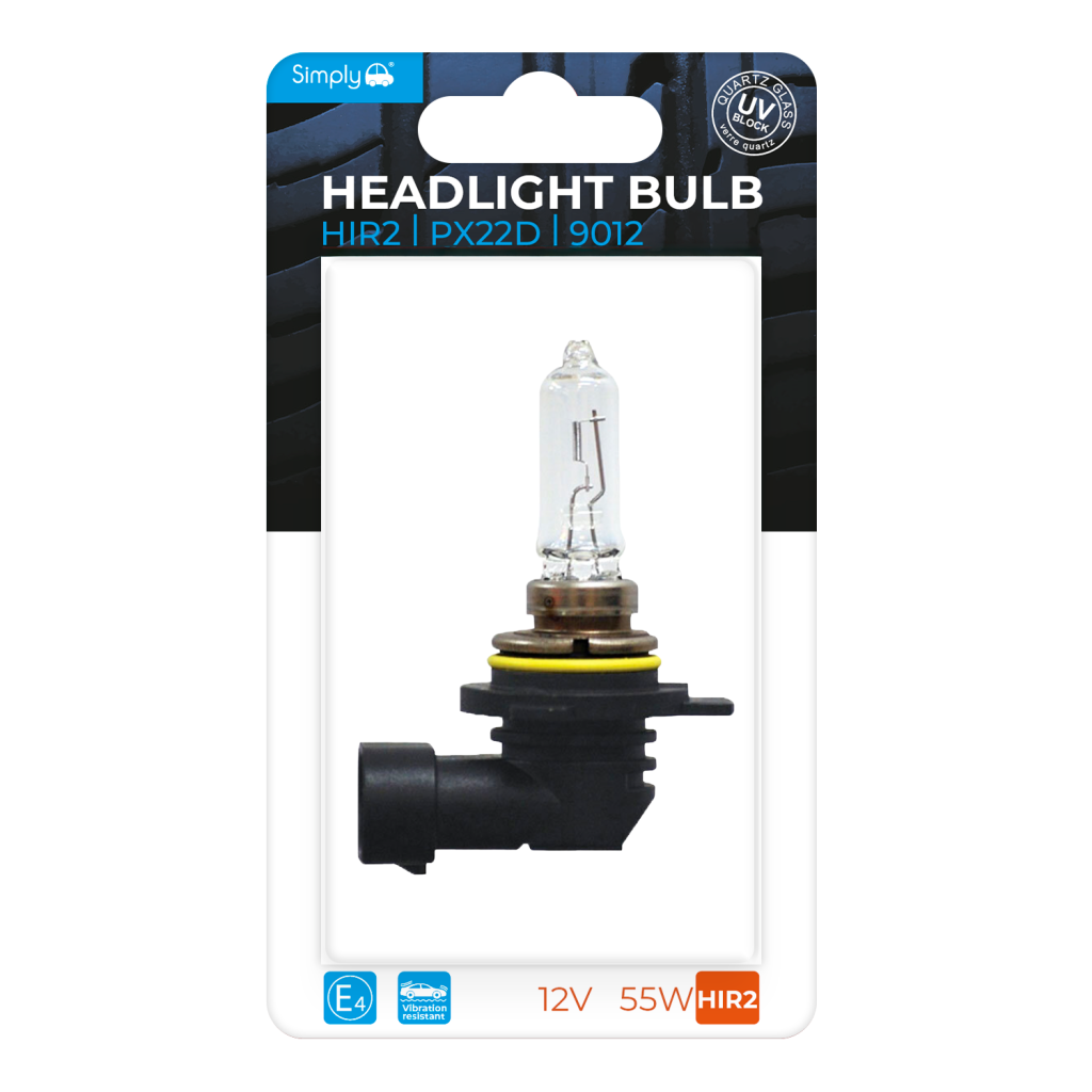 HIR2 (9012) Headlight Bulb 12V 55W PX22D