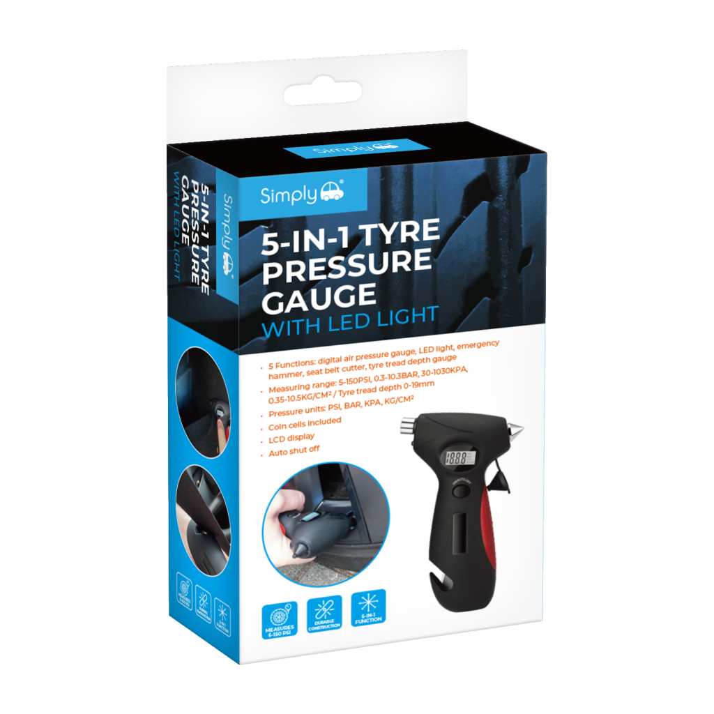 5-in-1 Tyre Pressure Gauge
