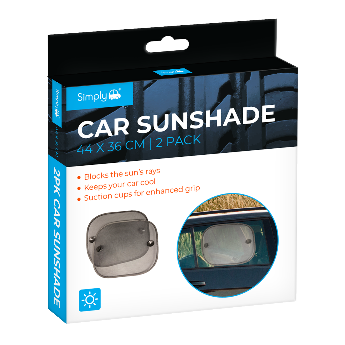 2 Pk Car Sunshade | Simply Brands | Private Label