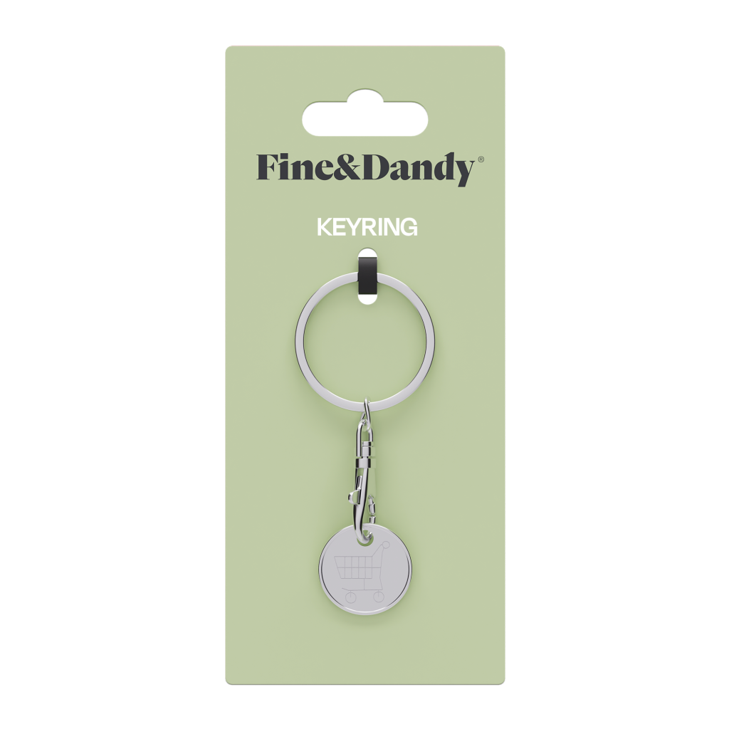 Trolley Coin Keyring