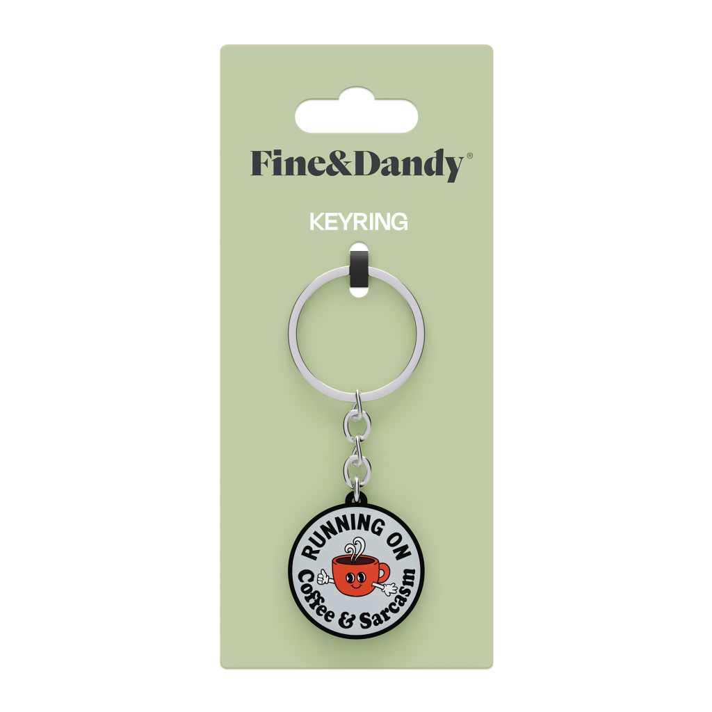 Running On Coffee Keyring