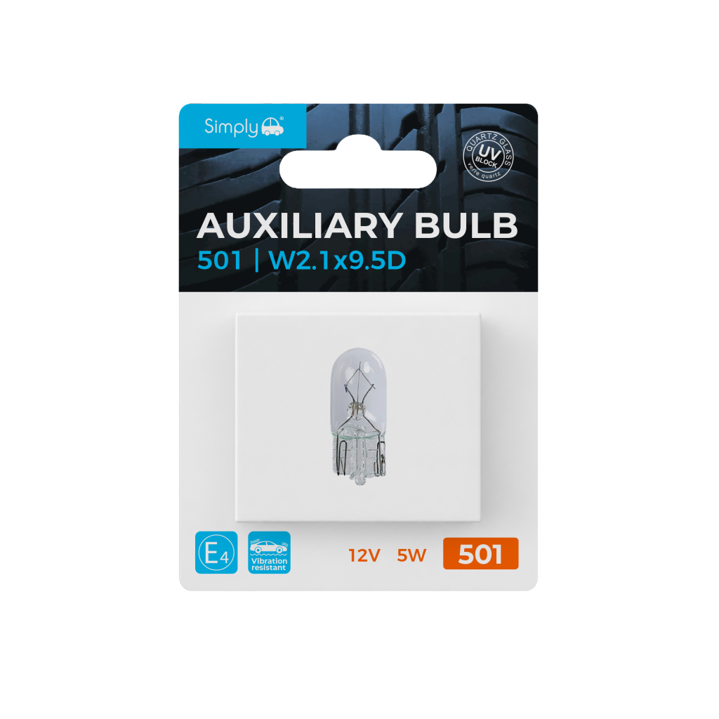 1pk Auxiliary Bulb Blister 12V 5W