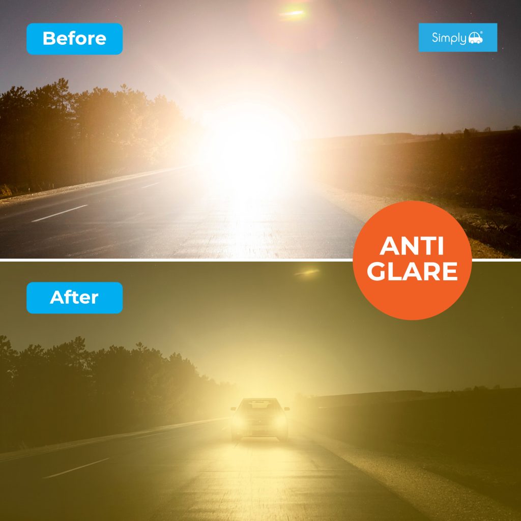 another image highlighting the anti-glare feature