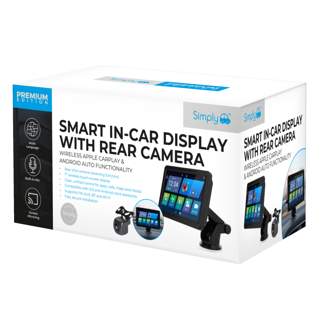 Smart In-Car Display With Rear Camera