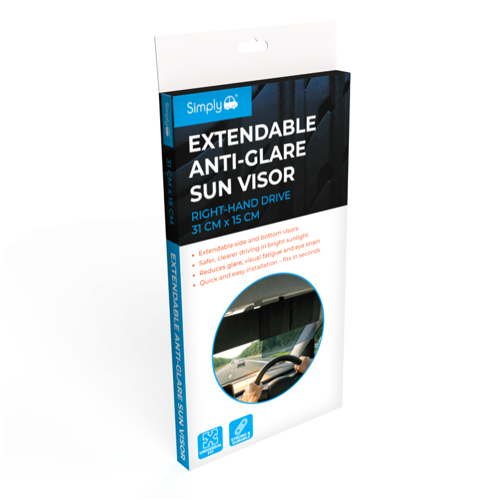 Extendable Anti-Glare Sun Visor – Universal Fit