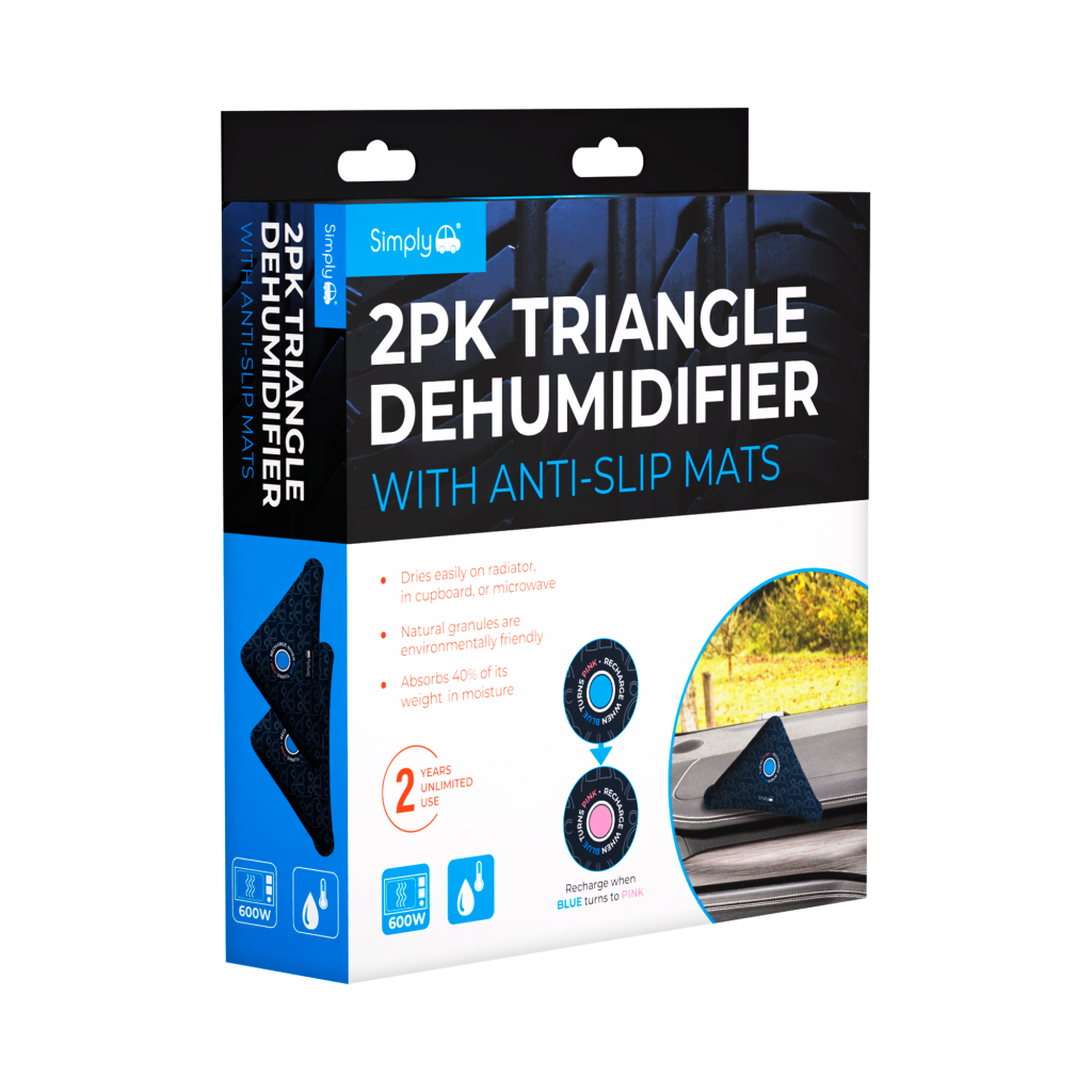2pk Triangle Dehumidifier with Anti-Slip Mats