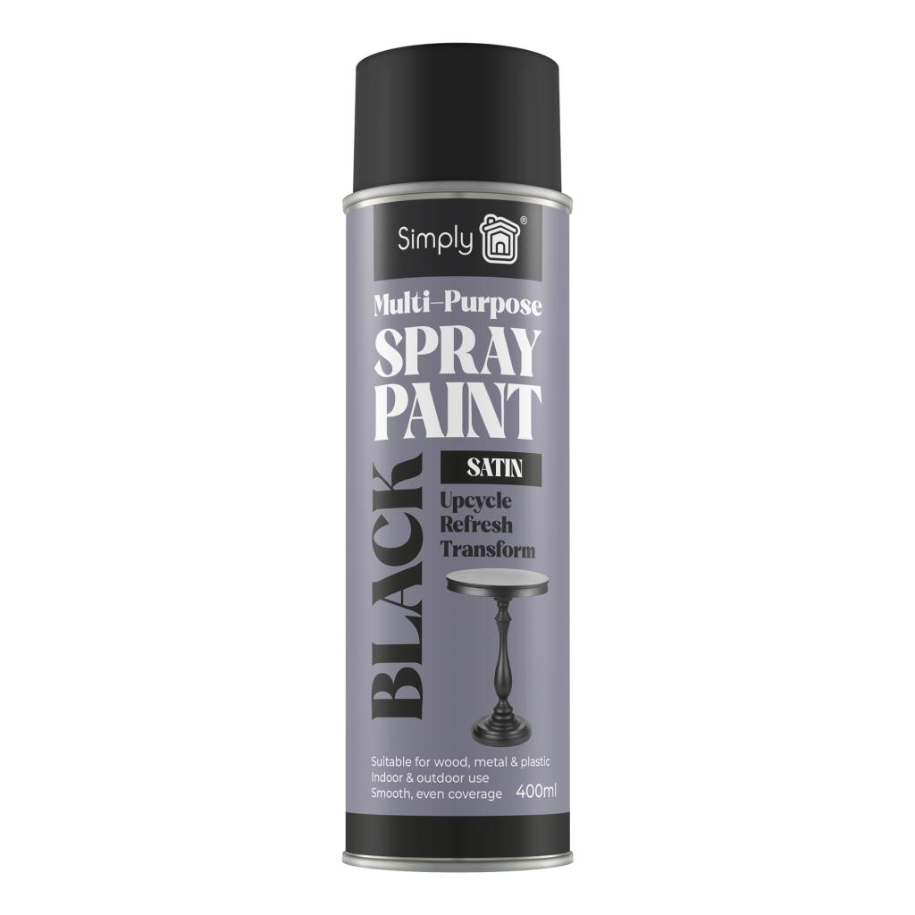 Multipurpose Spray Paint – Black Satin 400ml