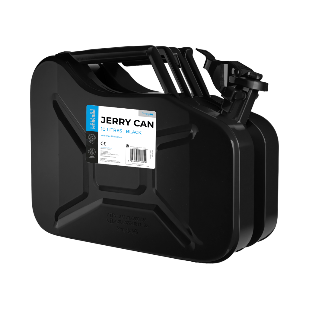 10L Black Metal Jerry Can